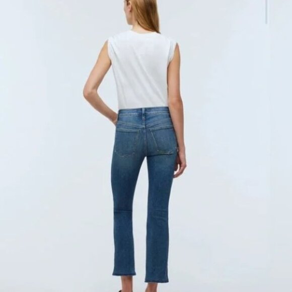 Madewell Kick Out Crop Jeans,  Oneida Wash, size 31 NWOT - Picture 2 of 6
